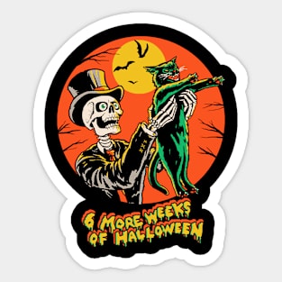 6 More Weeks Of Halloween Sticker